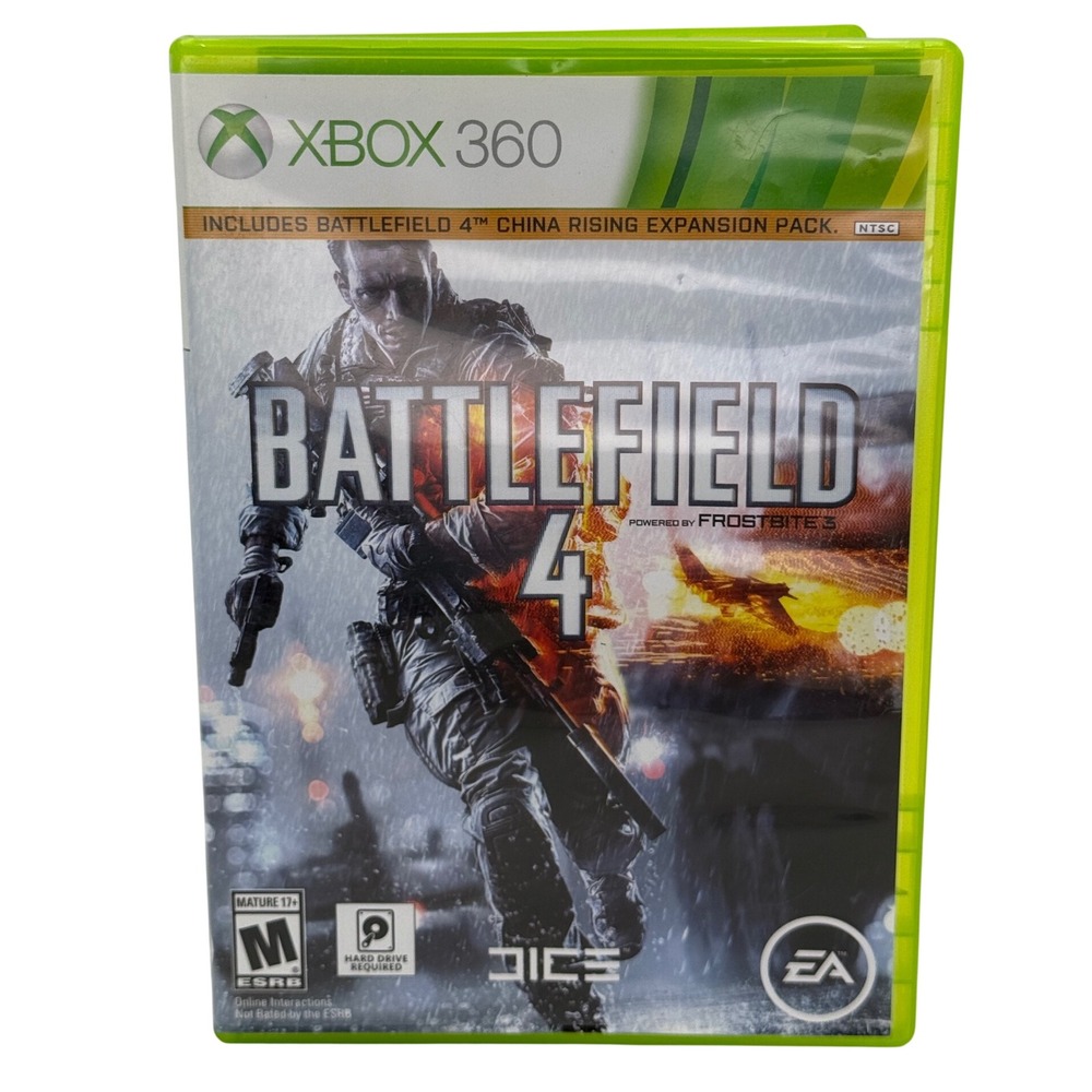 Battlefield 4 Xbox 360 EA DICE First Person Shooter 2-Disc Set China Rising NTSC